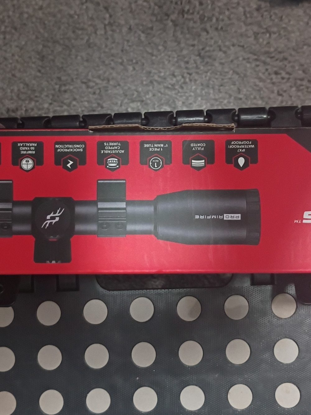 Simons Black Rifle Scope on Red Box - Picture 2 of 3